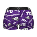Women's Boy Shorts - TCU Horned Frogs - Logo All-Over by Rock 'Em Socks