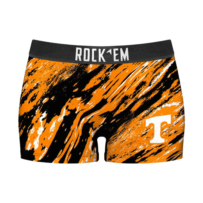Women's Boy Shorts - Tennessee Volunteers - Retro Paint by Rock 'Em Socks