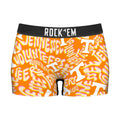 Women's Boy Shorts - Tennessee Volunteers - Twisted Wordmark by Rock 'Em Socks
