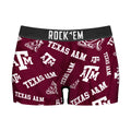 Women's Boy Shorts - Texas A&M Aggies - Logo All-Over by Rock 'Em Socks