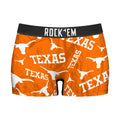 Women's Boy Shorts - Texas Longhorns - Logo All-Over by Rock 'Em Socks