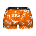 Women's Boy Shorts - Texas Longhorns - Logo All-Over by Rock 'Em Socks