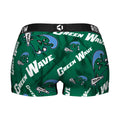 Women's Boy Shorts - Tulane Green Wave - Logo All-Over by Rock 'Em Socks