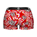 Women's Boy Shorts - Utah Utes - Twisted Wordmark by Rock 'Em Socks