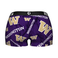 Women's Boy Shorts - Washington Huskies - Logo All-Over by Rock 'Em Socks