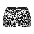 Women's Boy Shorts - Wavy Checkers by Rock 'Em Socks