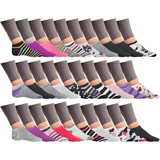 Women’s Breathable Colorful Fun No Show Low Cut Ankle Socks by DailySale