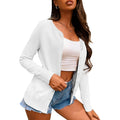 Women's Button Down Crew Neck Long Sleeve Soft Knit Cardigan Sweaters by DailySale