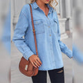 Women's Button Pocket Long Sleeve Casual by DailySale