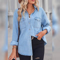 Women's Button Pocket Long Sleeve Casual by DailySale