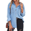 Women's Button Pocket Long Sleeve Casual by DailySale