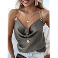 Women's Camisole Solid Colored Backless V Neck Basic Top by DailySale