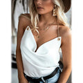 Women's Camisole Solid Colored Backless V Neck Basic Top by DailySale