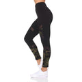 Women's Camo 7/8 High Waist Legging With Sheer Mesh by DailySale