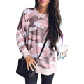 Women's Camouflage Print Casual Leopard Pullover Long Sleeve Sweatshirts by DailySale