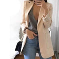 Womens Cardigan Jackets Open Front Solid Color Casual Oversized Long Blazer by DailySale