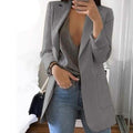 Womens Cardigan Jackets Open Front Solid Color Casual Oversized Long Blazer by DailySale