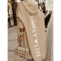 Women's Cardigan Knitted Letter Personalized Stylish Casual Long Sleeve by DailySale