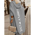 Women's Cardigan Knitted Letter Personalized Stylish Casual Long Sleeve by DailySale