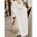 Women's Cardigan Knitted Letter Personalized Stylish Casual Long Sleeve by DailySale