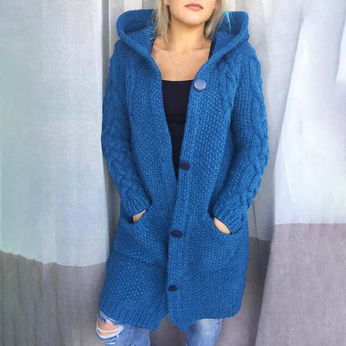 Women's Cardigan Pocket Chunky Long Sleeve Sweater by DailySale