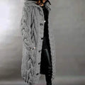 Women's Cardigan Sweater Jumper Cable Chunky Knit Hooded Solid Color Open Front by DailySale
