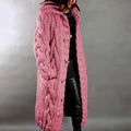 Women's Cardigan Sweater Jumper Cable Chunky Knit Hooded Solid Color Open Front by DailySale