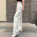 Women's Cargo Trouser Mid Waist Pants by DailySale