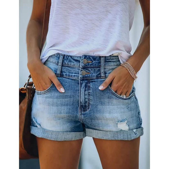 Women's Casual Fashion Jeans Denim Shorts by DailySale
