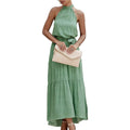 Women’s Casual Halter Neck Sleeveless Long Maxi Dress - Assorted Styles by DailySale