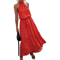 Women’s Casual Halter Neck Sleeveless Long Maxi Dress - Assorted Styles by DailySale