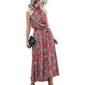 Women’s Casual Halter Neck Sleeveless Long Maxi Dress - Assorted Styles by DailySale