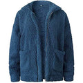 Women's Casual Lapel Fleece Fuzzy Faux Shearling Zipper Coat by DailySale