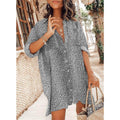 Women's Casual Leopard Print Shirt Dress by DailySale