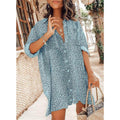 Women's Casual Leopard Print Shirt Dress by DailySale