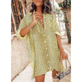Women's Casual Leopard Print Shirt Dress by DailySale