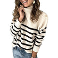 Women's Casual Long Sleeve Crewneck Patchwork Knit Sweater Top by DailySale