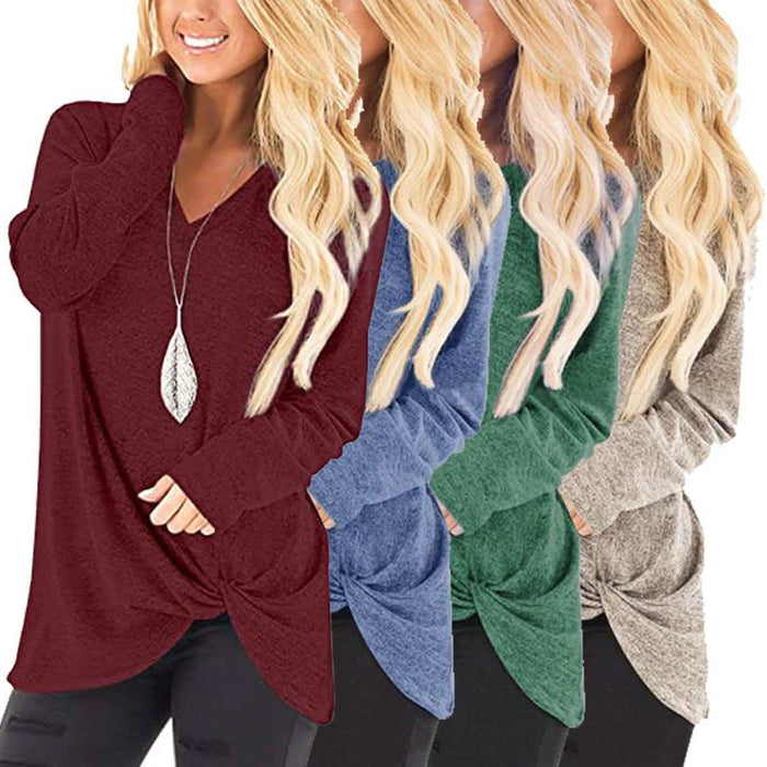 Women's Casual Long Sleeve Solid T-Shirts by DailySale