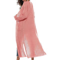 Womens Casual Long Sleeve Split Open Cardigan Knit Long Cardigan Sweaters with Pockets by DailySale