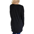 Womens Casual Long Sleeves Solid V-Neck Tunics Shirt Tops with Pockets by DailySale