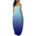 Womens Casual Sleeveless Plus Size Loose Plain Long Maxi Dress with Pockets by DailySale