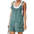 Women's Casual Summer Cotton Linen Rompers Overalls Jumpsuit Shorts by DailySale