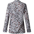Womens Casual Tops V Neck Leopard Tunic Long Sleeve Button Down Shirts Top by DailySale