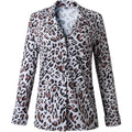 Womens Casual Tops V Neck Leopard Tunic Long Sleeve Button Down Shirts Top by DailySale