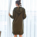 Women's Casual Zip up Hoodies Long Tunic Sweatshirts Jackets Fashion Plus Size Hoodie with Pockets by DailySale