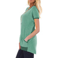 Women's Color Block Short Sleeve Lightweight Knit Sweatshirts with Pockets by DailySale