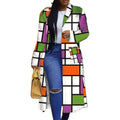 Women's Colored Geo Turn Down Collar Trench Coat by DailySale