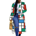 Women's Colored Geo Turn Down Collar Trench Coat by DailySale
