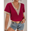 Women's Contrast Guipure Lace Blouse by DailySale