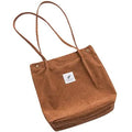 Women's Corduroy Shoulder Tote Bag by DailySale